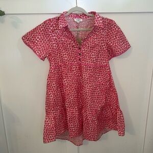 Umgee Brand Micro Pink floral print Vneck dress